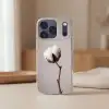 Katoenbol - Minimalistisch - Wit Telefoonhoesje iPhone 17 Pro klein -sfeer2