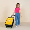 Kip - Rolschaatsen - Geel Kinderkoffer - Zwart klein -sfeer1