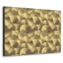 Modern - Cirkel - Goud Textielframe zwart klein 947 -3d