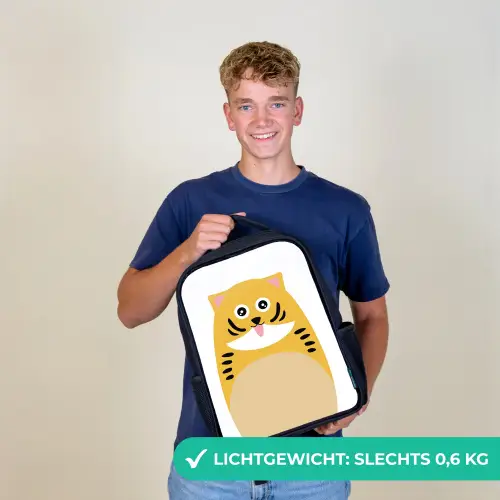 Dierenportret - kat - kinderen Rugzak - Zwart middel -sfeer7_NL