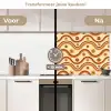 Vintage - Patronen - Bloemen - Regenboog keuken achterwand 2 middel 871 -voor-na2_NL