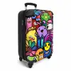 Grappige Monsterbende Koffer - NBS - Handbagage middel -productfoto_3d