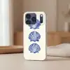 Schelpen - Blauw - Patroon Telefoonhoesje iPhone 17 Pro Max klein -sfeer2