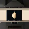 Bladeren - Goud - Zwart - Planten - Luxe keuken achterwand spatscherm klein -sfeer1