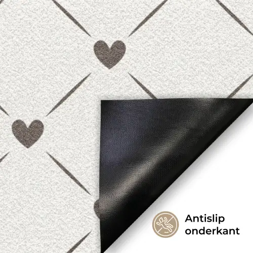 Patroon - Hartjes - Strepen - Ruiten Deurmat klein 898 -antislip_NL