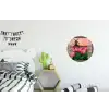Doorkijk - Tulpen - Bloemen - Molen - Raam Wandcirkel aluminium klein -kinderkamer