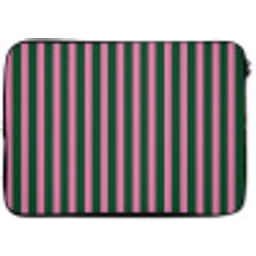 Verticale strepen - Groen - Roze laptophoes neopreen klein 279 -zkaufland3dotto