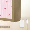 Amore vita sole - Roze - Hartjes Light Box met batterij (Wandlamp) middel -USP_websiteoplaadbaarNL