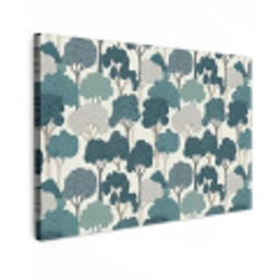 Modern - Bomen - Bos - Patroon - Blauw Tuinposter op houten frame 2 cm dik klein 845 -3d