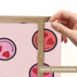 Smileys - Hartjes - Roze Light Box met batterij (Wandlamp kind) middel -USP_websiteprintDE