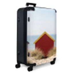 Strand - Huisjes - Kleurrijk - Duinen NBS - Large koffer - Volwassenen Unisex groot -product1