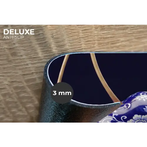 Porselein- Kersen - Delfts - Blauw Placemat vinyl groot -closeup
