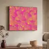 Bladeren - Nerven - Grafisch - Roze Textielframe zwart klein -sfeer3