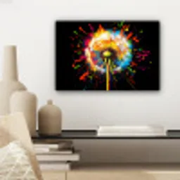 Paardenbloem - Graffiti - Kleurrijk - Bloemen - Natuur canvas 2cm klein -sfeer6