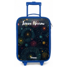 Sterren - Planeten - Kleurrijk Kinderkoffer - Blauw klein -zz3dotto