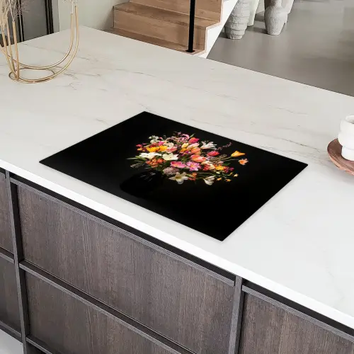 Vaas - Bloemen - Tulpen Inductie beschermer vinyl 3mm klein -sfeer8