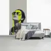 Vrouw - Bril - Verf fotobehang vinyl groot -slaapkamer