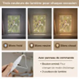 Putter - Bloesem - Lente - Natuur - Kleurrijk Light Box met kabel (Kinderlampje) klein -USP_lichtkleurFR
