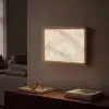 Kristalstructuur - Bruin - Marmer Light Box met batterij (Wandlamp) middel 907 -sfeer1