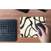 Abstract - Lijnen - Modern - Beige muismat rubber klein -toetsenbord