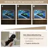 Groene racewagen - Blauw - Neon - Licht Light Box met batterij (Wandlamp kind) middel -USP_dimbaarNL