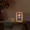 Stad - Gebouwen - Zon - Geel Light Box met kabel (Tafellamp) klein -sfeer4
