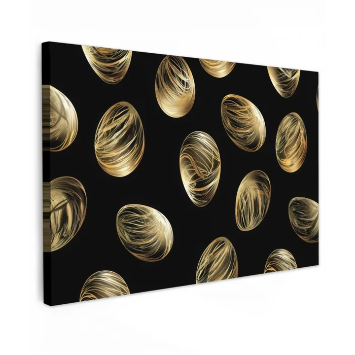 Eieren - Goud - Patroon canvas 2cm klein -z3d