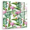 Bladeren - Flamingo - Bloemen - Jungle plexiglas 5mm klein -zzzproduct_nieuw