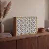 Zand - Schelpenvorm - Grijs Light Box met batterij (Wandlamp) middel 907 -sfeer2