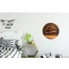 Taart - Chocolade - Eten - Brownie Wandcirkel aluminium klein -kinderkamer