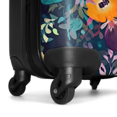 Kleurrijk - Bloemen - Kunst - Natuur - Hippie NBS - Handbagage koffer - Unisex middel -wiel