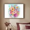 Bloemen - Kleuren - Boeket - Natuur Textielframe - compleet frame klein -sfeer1
