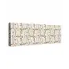 Beige - Gezicht - Lijnen - Bruin canvas 2cm klein 828 -z3d