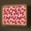 Modern - Abstract - Rood Light Box met batterij (Wandlamp) middel 907 -z3d_website