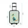 Elegante dino met kam Kinderkoffer - Zwart klein -productfoto_formaten