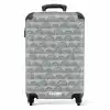 Donkergrijze halve cirkels NBS - Handbagage koffer - Kinderen Unisex middel -productfoto_recht