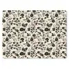 Bloemen - Dessin - Zwart muismat rubber klein 262 -3d