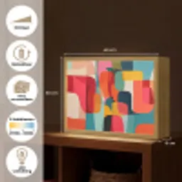 Vormen - Kleurrijk - Abstract - Vlakken Light Box met batterij (Wandlamp) middel -USP_websiteoverzichtNL