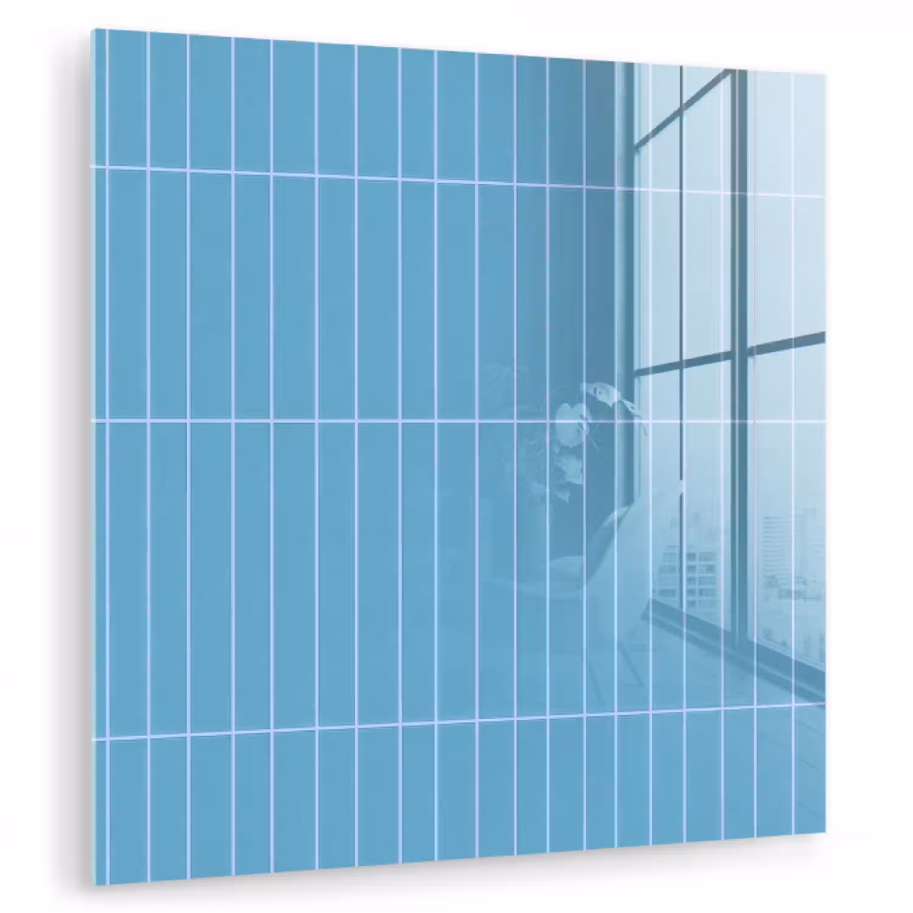 Tegel - Langwerpig - Patroon - Blauw plexiglas 5mm klein 11 -zzzproduct_nieuw