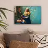 Melkmeisje - Amandelbloesem - Van Gogh - Vermeer - Schilderij - Oude meesters canvas 2cm klein -sfeer1