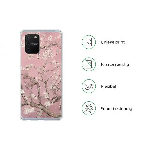 Amandelbloesem - Kunst - Van Gogh - Roze Telefoonhoesje Samsung Galaxy S10 Lite klein -specsS10Lite