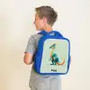 Dino - Blauw - Dier Kinderrugzak - Blauw middel -sfeer2