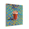 Mok - Koffie - Zigzag - Slagroom aluminium wit klein -3d