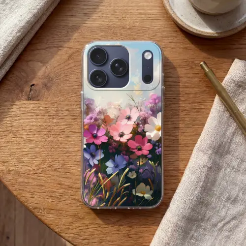Bloemen - Kleurrijk - Bloei Telefoonhoesje iPhone 17 Pro klein -sfeer1