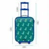 Tyranosaurus specs Kinderkoffer - Blauw klein -productfoto_formaten