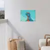 T-Rex - Blauw - Wolken - Zonnebril tuinposter los doek klein -sfeer8