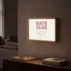 Retro - Bad - Roze Light Box met batterij (Wandlamp) middel -sfeer1