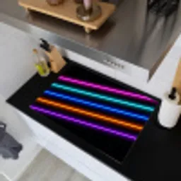 Esthetiek - Retro - Neon Inductie beschemer met haakjes klein -sfeer1