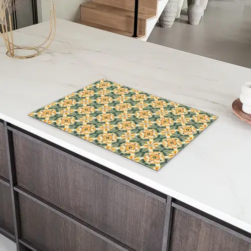Keramiek - Verweerd - Kleurrijk Inductie beschermer vinyl 3mm klein 276 -sfeer8