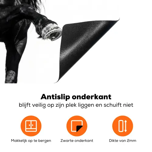 Fries - Hengst - Modern Inductie beschermer vinyl 3mm klein -zzzzzzz-td-onderkant